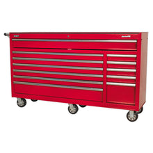 Load image into Gallery viewer, Sealey Rollcab 12 Drawer Heavy-Duty Ball-Bearing Slides Red (AP6612)
