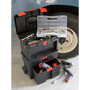 Sealey Mobile Toolbox, Tote Tray & Removable Assortment Box