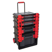 Load image into Gallery viewer, Sealey Professional Mobile Toolbox, 5 Removable Storage Cases
