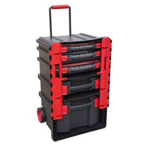 Sealey Professional Mobile Toolbox, 5 Removable Storage Cases