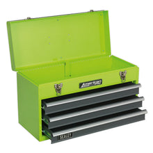Load image into Gallery viewer, Sealey Toolchest 3 Drawer Portable, Ball-Bearing Slides - Green/Grey
