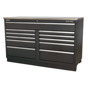 Sealey Modular Floor Cabinet 11 Drawer 1550mm Heavy-Duty