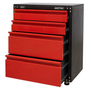 Sealey Modular 4 Drawer Cabinet, Worktop 665mm