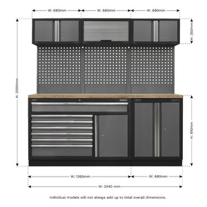 Sealey Superline PRO Storage System - Pressed Wood Worktop
