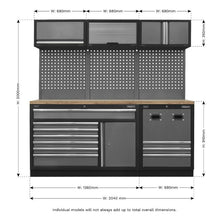 Load image into Gallery viewer, Sealey Modular Storage System Combo - Pressed Wood Worktop
