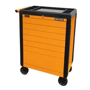 Sealey Rollcab 7 Drawer Push-To-Open Orange
