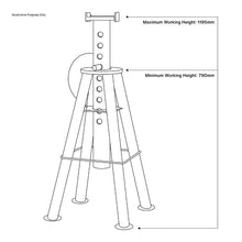 Load image into Gallery viewer, Sealey Axle Stands (Pair) 10 Tonne Capacity per Stand High Level
