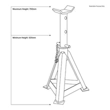 Load image into Gallery viewer, Sealey Axle Stands (Pair) 12 Tonne Capacity per Stand (AS12000)
