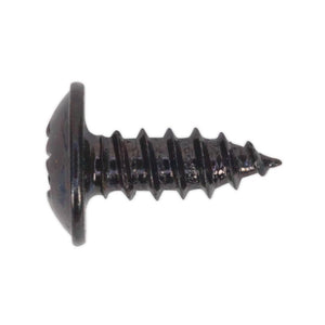 Sealey Self-Tapping Screw 3.5 x 10mm Flanged Head Black Pozi - Pack of 100