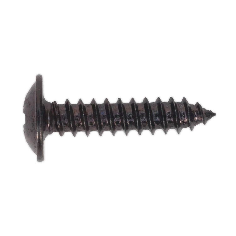 Sealey Self-Tapping Screw 4.2 x 19mm Flanged Head Black Pozi - Pack of 100