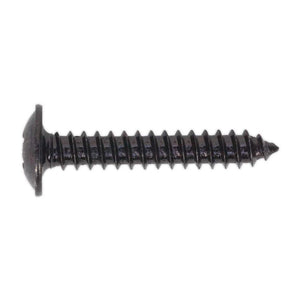 Sealey Self-Tapping Screw 4.2 x 25mm Flanged Head Black Pozi - Pack of 100