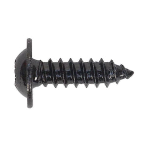 Sealey Self-Tapping Screw 4.8 x 16mm Flanged Head Black Pozi - Pack of 100