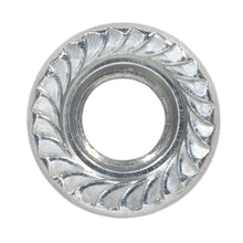 Load image into Gallery viewer, Sealey Flange Nut Serrated DIN 6923 - M8 Zinc - Pack of 100

