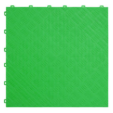 Load image into Gallery viewer, Sealey Polypropylene Floor Tile - Green Treadplate 400 x 400mm - Pack of 9
