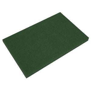 Sealey Green Scrubber Pads 12 x 18 x 1" - Pack of 5