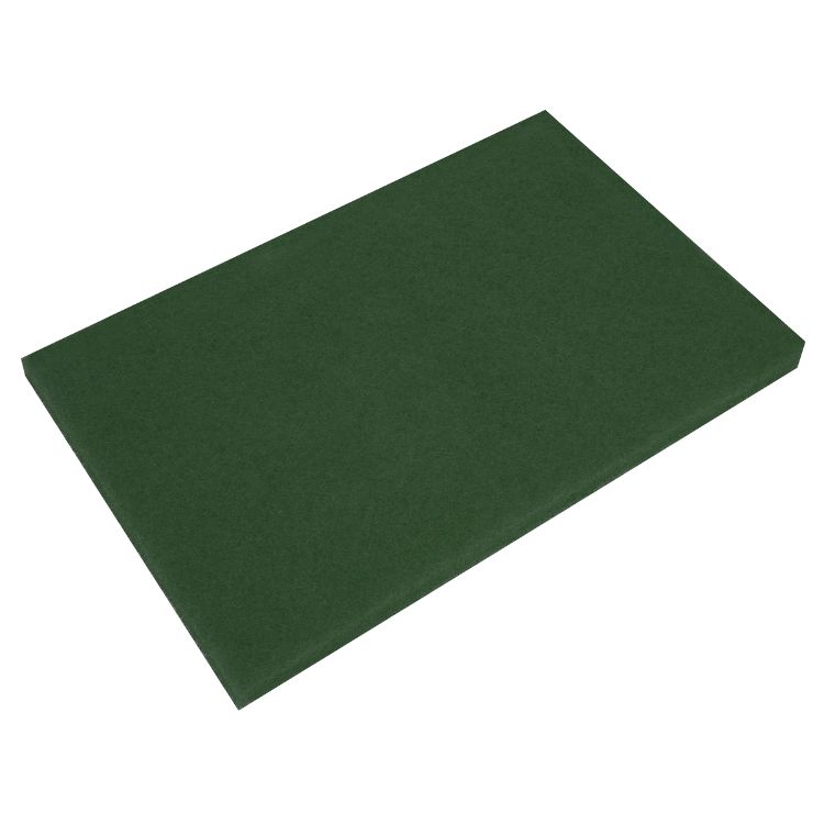 Sealey Green Scrubber Pads 12 x 18 x 1