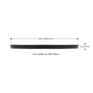 Sealey Safety Rubber Jack Pad 106.5mm - Type B