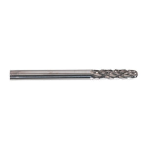Sealey Micro Tungsten Carbide Burr Ball Nose Cylinder 3mm - Pack of 3