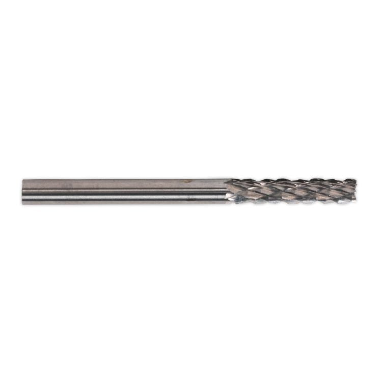 Sealey Micro Tungsten Carbide Burr Cylinder, End Cutter 3mm - Pack of 3