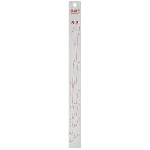 Sealey Aluminium Paint Measuring Stick 5:1/5:3