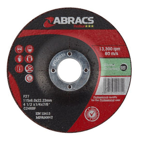 Abracs Proflex 115mm x 6mm x 22mm DPC Stone Grinding Disc