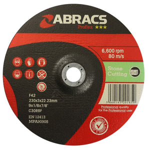 Abracs Proflex Cutting Disc 230mm x 3mm x 22mm DPC Stone
