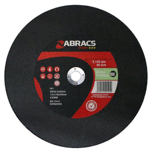 Abracs Proflex Cutting Disc 300mm x 4mm x 20mm Flat Stone