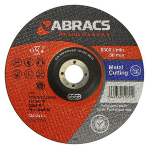 Abracs Phoenix II Cutting Disc 178mm x 3mm x 22mm DPC Metal