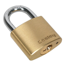 Load image into Gallery viewer, Sealey Brass Body Padlock 30mm
