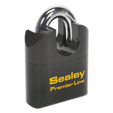 Load image into Gallery viewer, Sealey Steel Body Combination Padlock Shrouded Shackle 62mm
