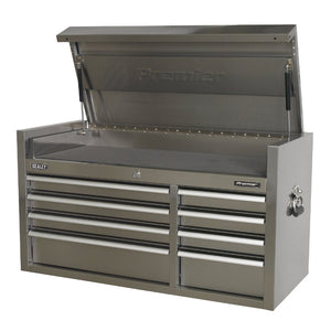 Sealey Topchest 8 Drawer Stainless Steel Heavy-Duty 1055mm