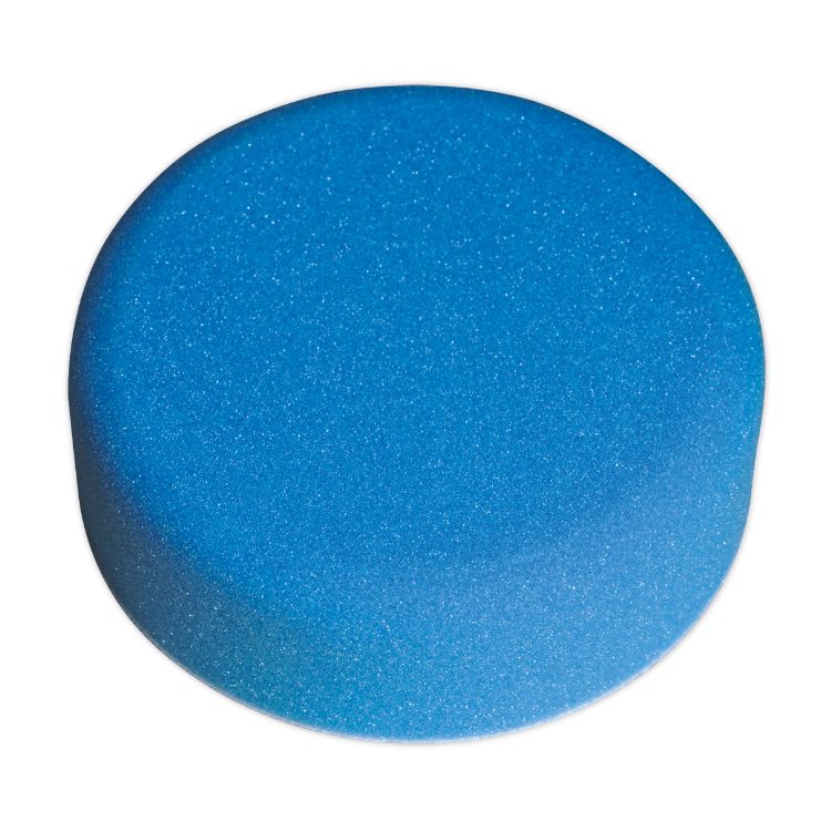 Sealey Buffing & Polishing Foam Head Hook-and-Loop 150 x 50mm Blue/Medium