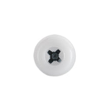 Load image into Gallery viewer, Sealey Numberplate Screw Plastic Enclosed Head 4.8 x 18mm White - Pack of 50
