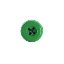 Load image into Gallery viewer, Sealey Numberplate Screw Plastic Enclosed Head 4.8 x 18mm Green - Pack of 50
