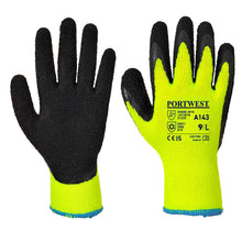 Load image into Gallery viewer, Portwest Thermal Soft Grip Glove Yellow/Black A143
