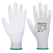 Load image into Gallery viewer, Portwest Antistatic PU Palm Glove Grey A199
