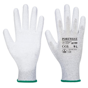Portwest Antistatic PU Palm Glove Grey A199
