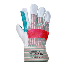 Load image into Gallery viewer, Portwest Classic Double Palm Rigger Glove Green A229
