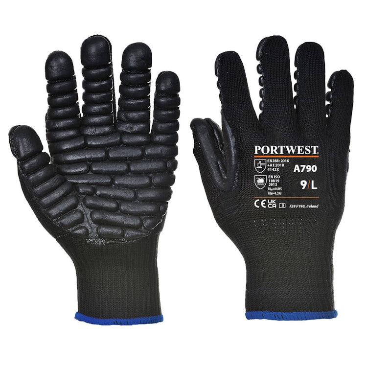 Portwest Anti Vibration Glove Black A790