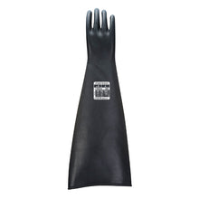 Load image into Gallery viewer, Portwest Heavyweight Latex Rubber Gauntlet 600mm Black A803
