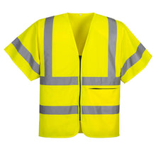 Load image into Gallery viewer, Portwest Hi-Vis Band and Brace Zip Vest S/S Yellow C372
