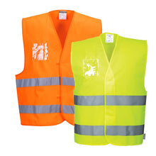 Load image into Gallery viewer, Portwest Hi-Vis Two Band Dual ID Holder Vest C475
