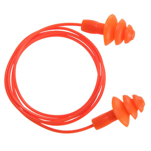 Portwest Reusable Corded TPR Ear Plugs Orange EP04 - 50 pairs