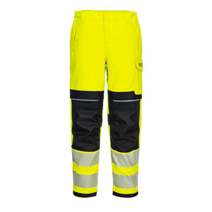 Portwest PW3 FR Hi-Vis Women's Work Trousers Yellow/Black FR409