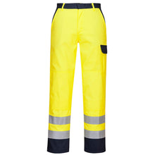 Load image into Gallery viewer, Portwest Bizflame Work Hi-Vis Trousers Yellow FR92
