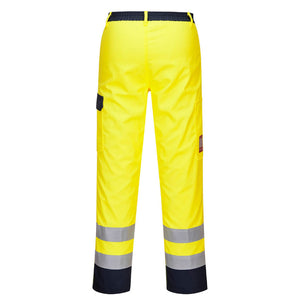 Portwest Bizflame Work Hi-Vis Trousers Yellow FR92