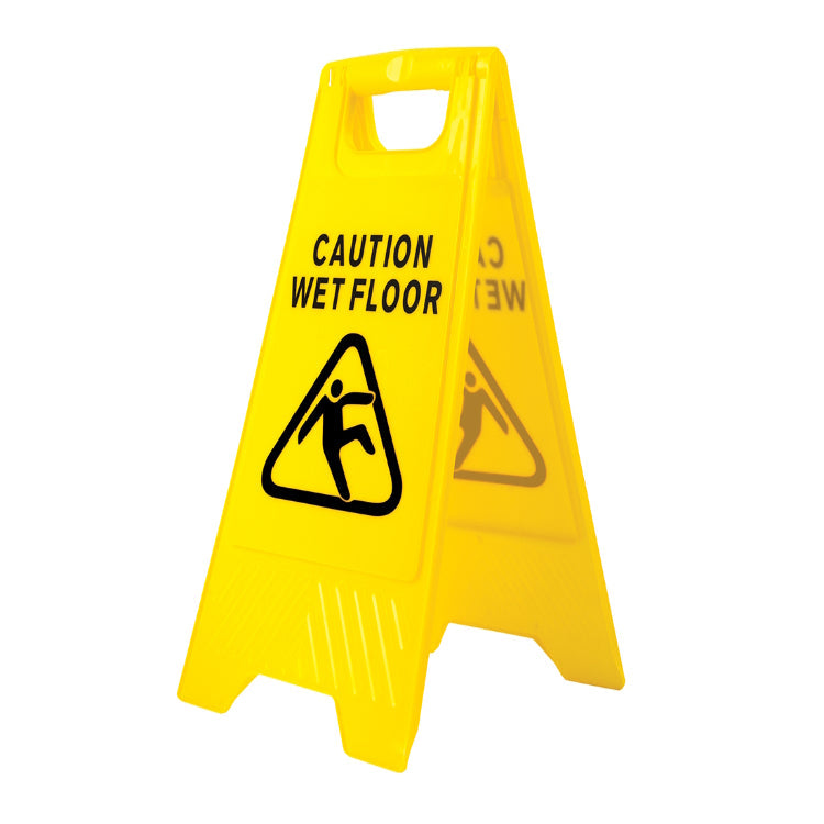 Portwest Wet Floor Warning Sign Yellow HV20