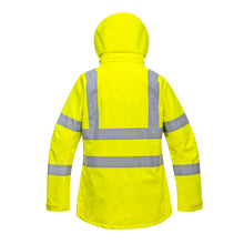 Load image into Gallery viewer, Portwest Hi-Vis Women&#39;s Breathable Rain Jacket Yellow LW70
