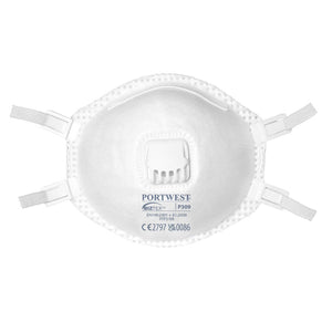 Portwest FFP3 Valved Respirator (Blister Pack) White P309 - Pack of 2