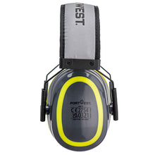 Load image into Gallery viewer, Portwest HV Extreme Ear Defenders Medium Grey/Yellow PW73
